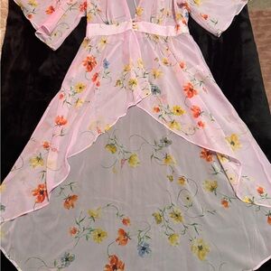 Pastel Floral Sheer Chemise